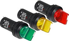 Переключатель Tekfor SB7-CK2561-220V 2 положения с подсветкой NO желтый картинка
